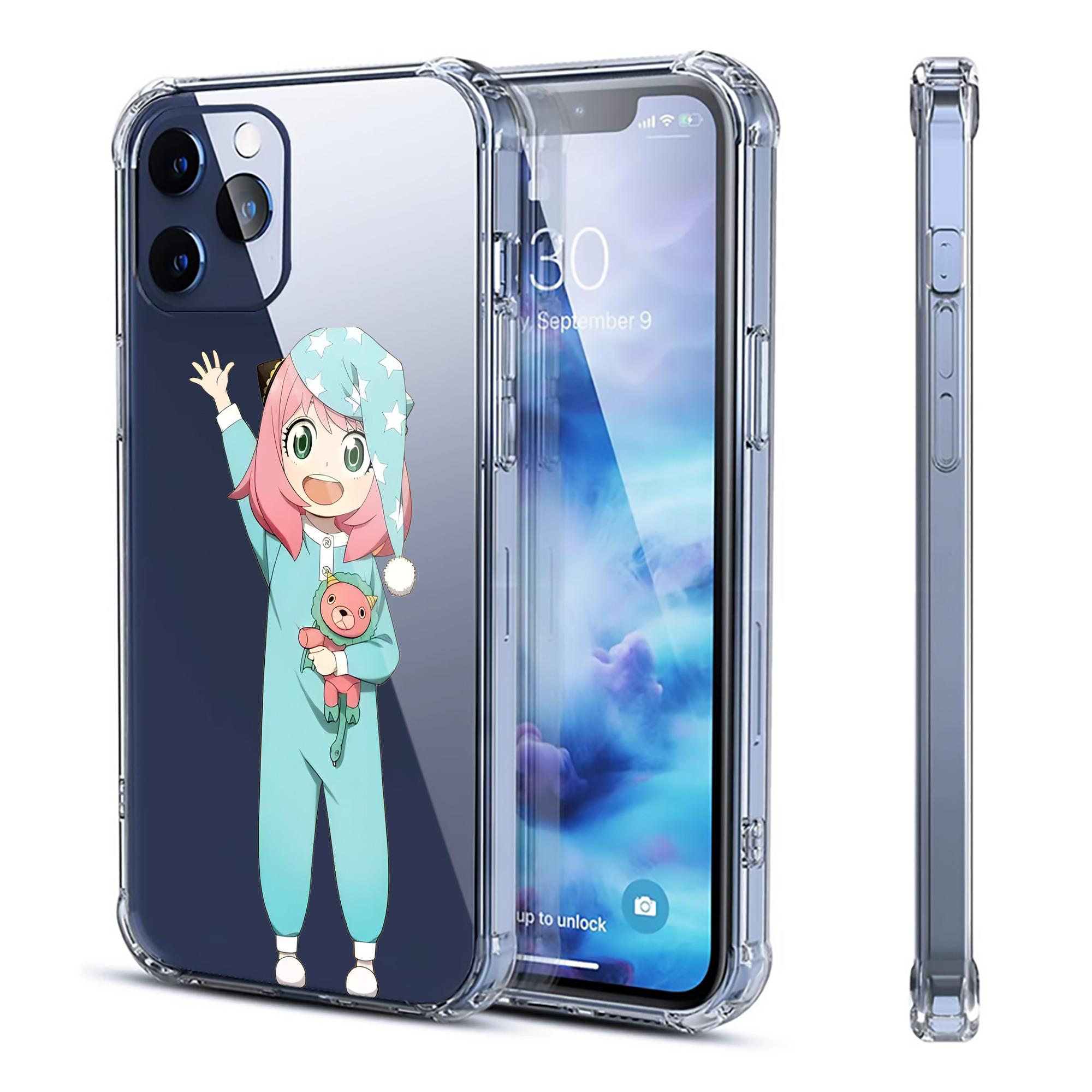 （画像用） SPY×FAMILY间谍家家酒 【iPhone 12シリーズ対応】透明スマホケース（クリアソフトケース）